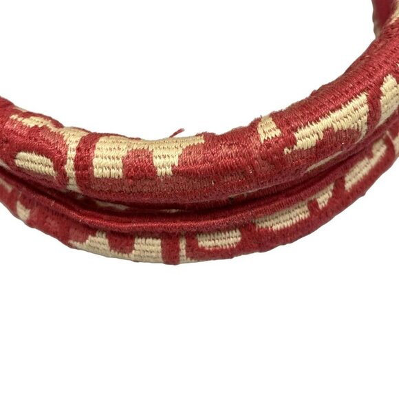 Auth DIOR/ChristianDior Book Tote Large Bag - White Red Jacquard Tote Bag - Picture 10 of 16